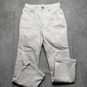 Apiece Apart Women's Tan Beige Pants Size 2 Cotton Blend Straight Leg Minimalist